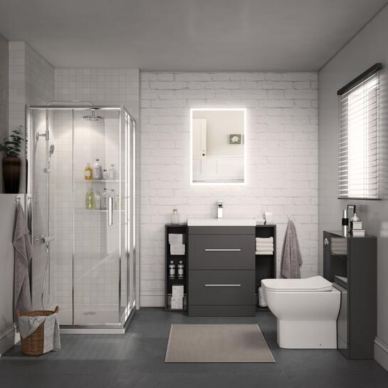 Bathroom Shower Suite Grey 