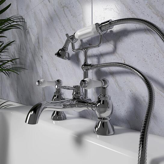 Clarice Traditional Shower Bath Mixer Tap Lever