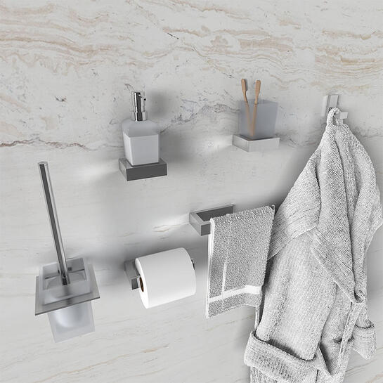 Slade Chrome Bathroom Accessories Set