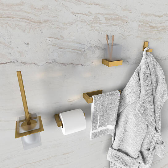 BC Gold Bathroom Accessories Set