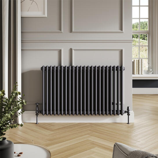 effendi 2 column horizontal anthracite designer radiator
