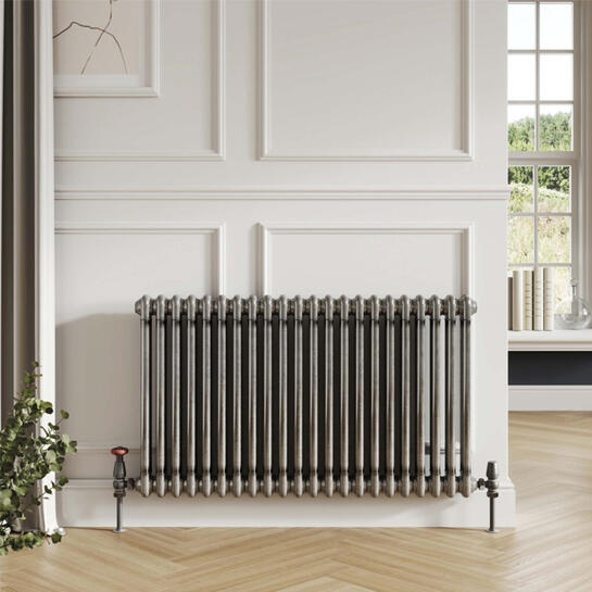 effendi 2 column horizontal raw metal designer radiator