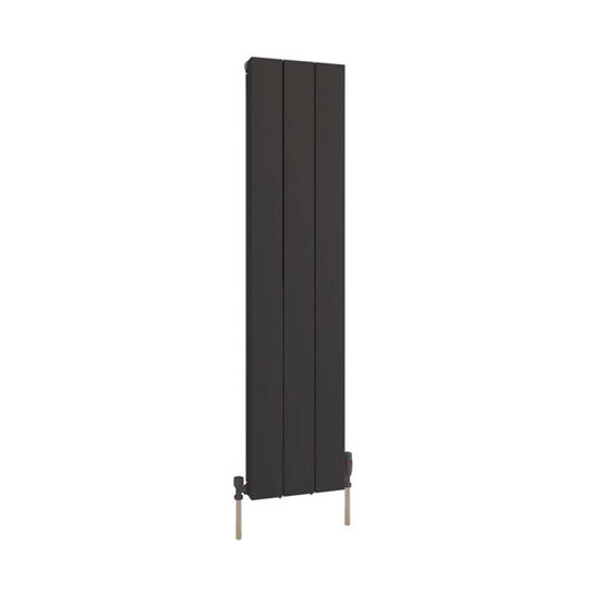 barkah black aluminium vertical radiator