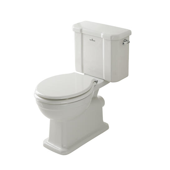 bayswater victrion close coupled toilet with white seat