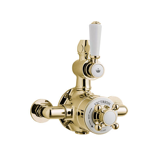 bayswater victrion gold exposed shower valve one outlet