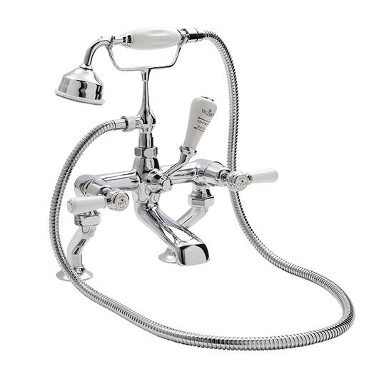 bayswater victrion chrome lever deck mounted bath shower mixer tap