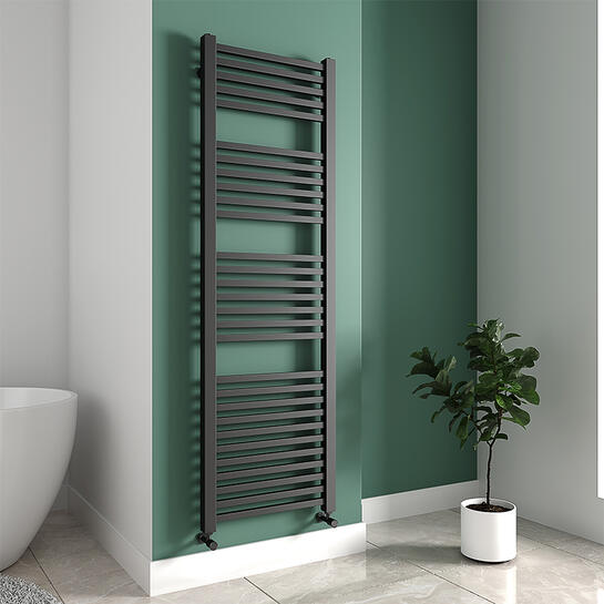 glade radiator matt black 1600 x 500