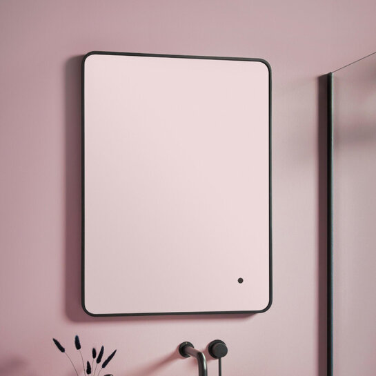 Product Image for Glade Black Bathroom Mirror with Lights