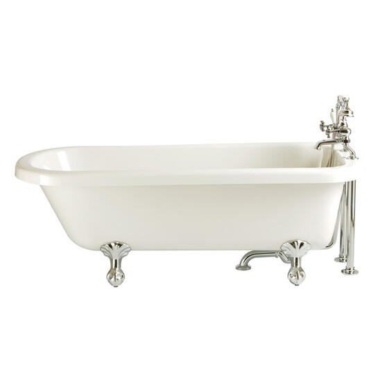 New Perth Single Ended Roll Top Bath 2tap inc feet chrome