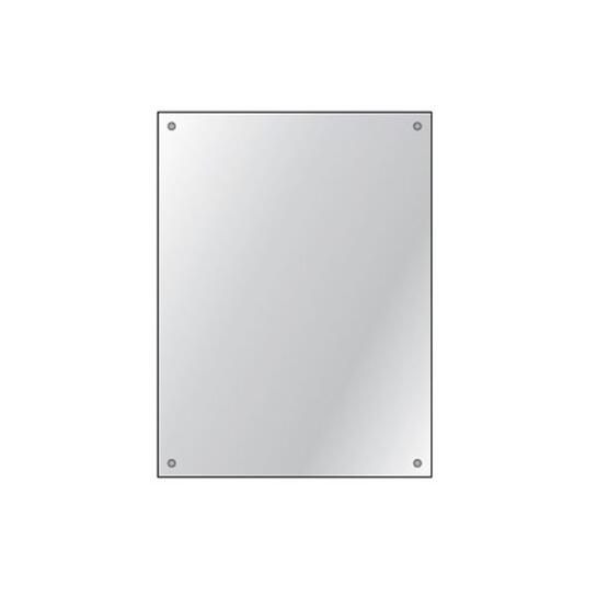 Drilled Mirror 4mm Float Glass 600x450mm (6 Per Pack)