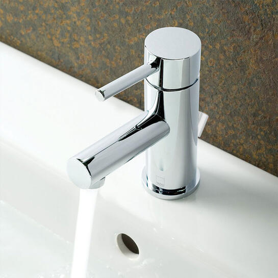 mono basin mixer single lever deck mounted with pop-up waste