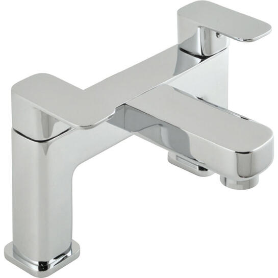 2 hole bath shower mixer single lever deck mounted with shower kit
