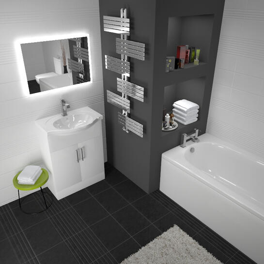 ECCO 65 SUITE UNIT AND BASIN, CLOSE COUPLED TOILET