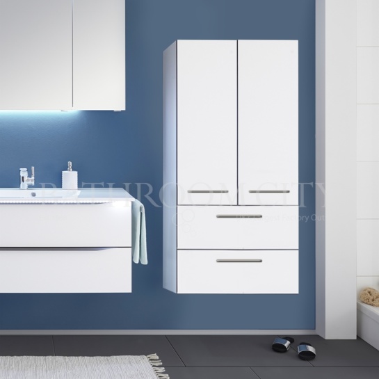 Solitaire 6025 Midi cabinet 2 open shelf doors 2 drawers 1210x600x330 PG2