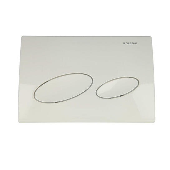 Kappa20 dual flush plate,white