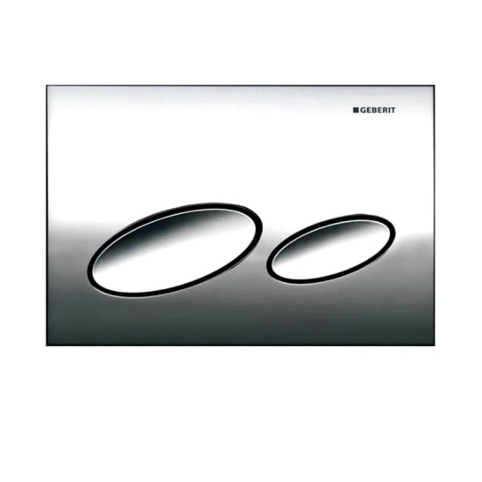 Kappa20 dual flush plate,gloss chrome