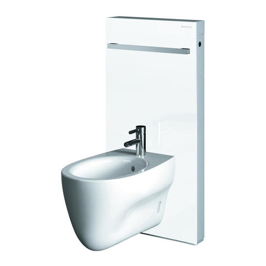 Monolith sanitary module bidet, H101,white glass