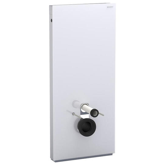 Monolith wall-hung WC, H114, outlet pipe connection, white glass