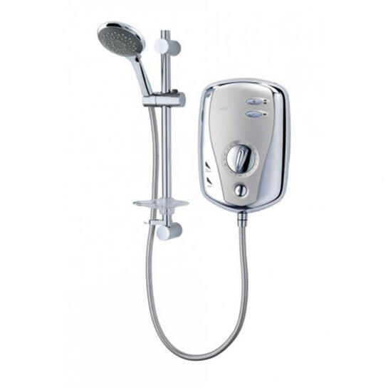 All Chrome Electric Shower For Modern Bathroom 8.5Kw