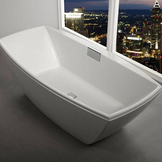 Celsius Freestanding rectangle Luxury Bath With Filler 1900 x 910 White