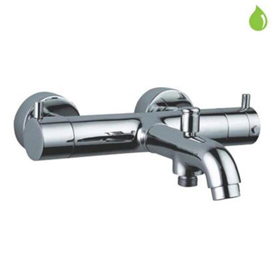 Florentine Exposed Wall Mounted Finished in Chrome Thermostatic Bath & Shower Mixer, Wall Mounted, HP 1.0