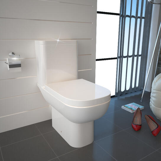 Sonix Close Coupled Toilet With Dual Flush Cistern And Soft Close Seat