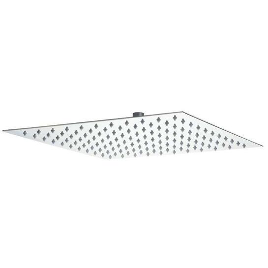Stainless Steel Slim Square Fixed Shower Head 400x400mm
