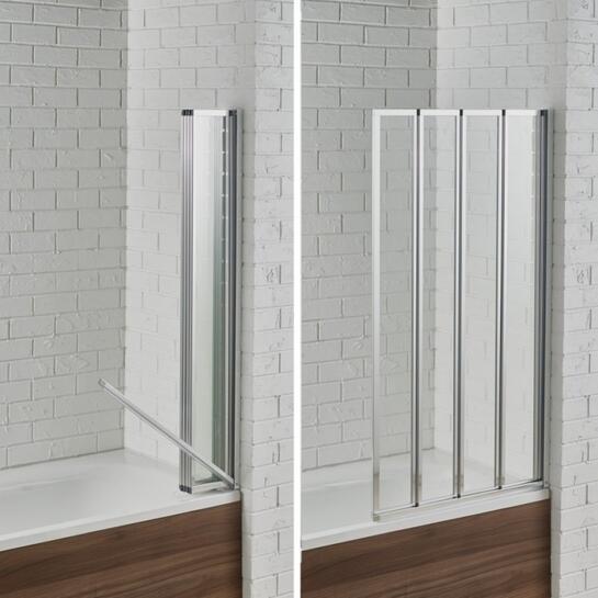 Product image for Swiftseal 4 Fold Bath Screen 6Mm