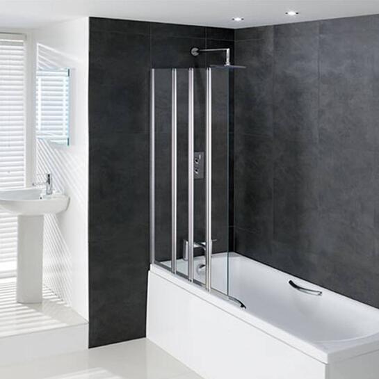 Volente Extended Folding Square Bath Screen