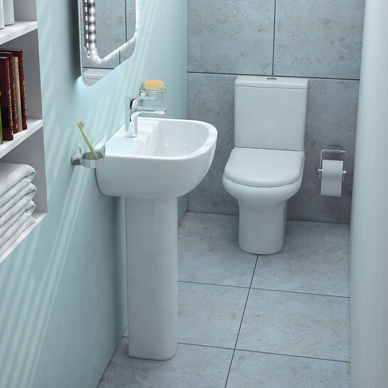 Compact Deluxe 4 Piece Bathroom Suite Unique Design