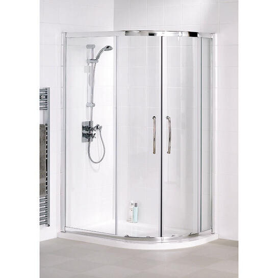 Lakes White Semi Framed Offset Quadrant Shower Cubicle High Quality Bathroom