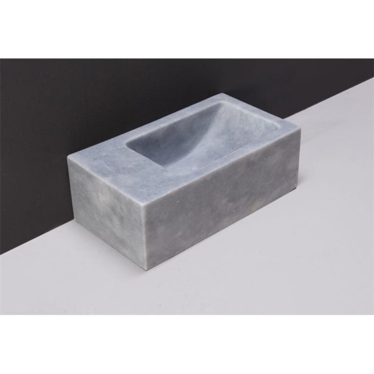 Forzalaqua Venetia XS Natural Stone Cloakroom Basin Cloudy Marble High Quality Washbasin