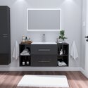 1170 wide grey bathroom sink vanity