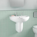 Harmony 500mm Ceramic Bathroom Basin And Semi Pedastal