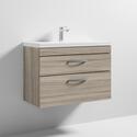 Atheana 800 Wall Hung 2-Draw Bathroom Vanity unit With Basin (colour options)