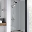 Product image for Wetwall Shower Panels Acrylic Metallic Wetwall Sterling Silver Matt or Gloss Finish Various Sizes