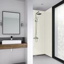 Product image for Wetwall Shower Panels Solid-core Laminate White Frost Tongue & Groove or Clean Cut Various Sizes