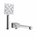 Product image for Artize Travina Chrome Bath Spout Wall Flange Included Optional Hand Shower