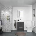 Shower Suite with Grey Furniture 