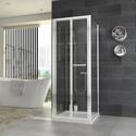 chrome finish reduced height 1750 shower cubicle