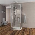 three sided shower enclosure reduced height 1750
