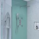 Tweed 3 Way Wall Shower Set Head Handset Bracket Bath Filler