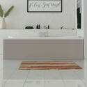 Front View of Gold Straight Acrylic MDF Wood Bath Panel