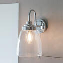 Glass Wall Light: 1 Bulb