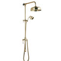 bayswater victrion gold rigid riser shower kit with head