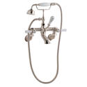 bayswater victrion brushed nickel lever wall mounted bath shower mixer tap