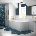 bc designs amerina 1700 white corner bath lh