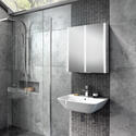 Xenon Mirror Cabinet with Lights 600mm