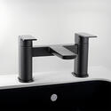 muro black bath filler tap