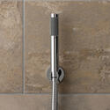 Zoo Single Function Mini Shower Kit With IntegratedOutlet And Bracket Wall Mounted